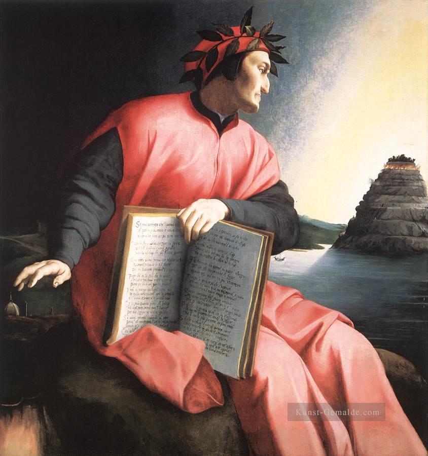 Allegorisches Porträt von Dante Florenz Agnolo Bronzino Ölgemälde